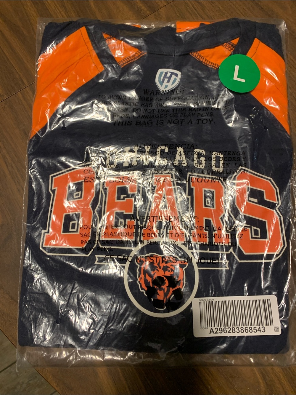 Bears Navy & Orange Tee